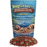 Ramshorn and Mystery Snail Complete Diet Aquarium Snail Food &ndash; Calcium-Enriched Sinking Pellets, Wafers &amp; Granules.