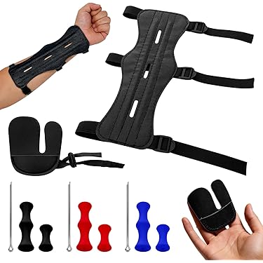Longbowmaker Archery Arm Guard Adjustable Cow Leather Antique Bracer 12.2 Or 9.45 Inches Wristband For Adult And Junior - View #11