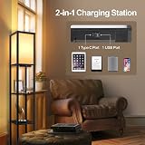 OUTON Floor Lamp Shelf with Remote Control Dimmable 4 Colour Temp Black view 4