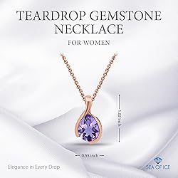 SEA OF ICE Pear Shape Teardrop Natural Gemstones