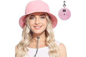 ANOTHER CHOICE Womens Packable Waterproof Bucket Hat Men UV Protection Sun Hat