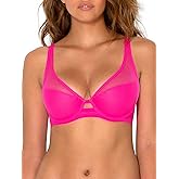 Smart & Sexy Women's Mesh Plunge Bra, available in single and 2 Packs!