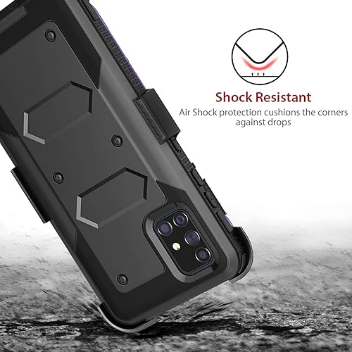 Belt Clip Galaxy A71 5g Uw Case TJS Phone Case Compatible With