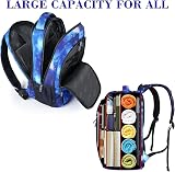 MATEIN Galaxy Blue School Backpack 15.6 Inch USB Anti Theft Pocket Lightweight view 6
