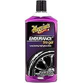 Meguiar’s Endurance Tire Gel, G7516, Premium Tire Shine Gel for a Lasting Glossy Finish, Helps Keep Tires Looking Deep Black and Clean, Top Christmas Gift Ideas for Car Guys and Girls, Purple, 16 Oz