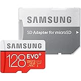 Samsung Memory Carte M&eacute;moire 128 GB EVO Plus MicroSDXC UHS-I Grade 1 Classe 10 avec Adaptateur SD