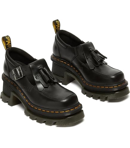Amazon.com | Dr. Martens Women's Maybole Loafer, Black Milled