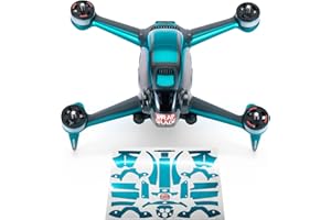 WRAPGRADE Skin Compatible with DJI FPV | Accent Color (Caribbean Blue)