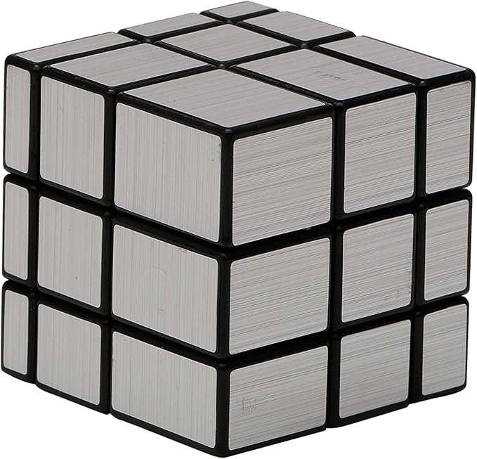 R L SONS 3x3x3 Mirror Cube Silver Puzzle Rubix / Rubiks Cube