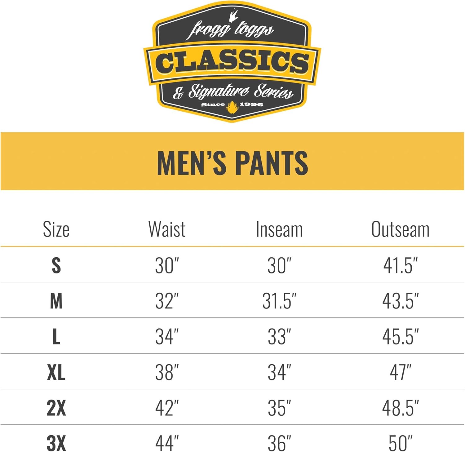 FROGG TOGGS Men's Signature Bull Frogg Waterproof Breathable Rain Pant: Clothing