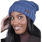 Brook + Bay Slouchy Beanie, Women's Winter Hats, Oversized Knitted Hats for Cold Weather