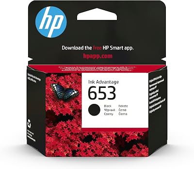 HP 653 Black Original Ink Advantage Cartridge Standard Yield Ink 1pc