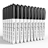 Yocfon Permanent Markers, 72 Count Black Permanent