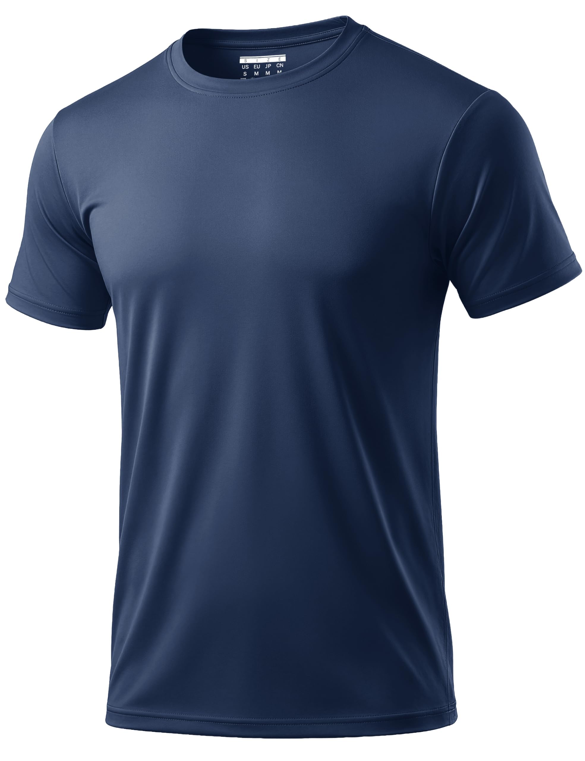 MAGCOMSEN UV Tshirt Herren Schnelltrocknend Atmungsaktiv Sonneschutz Tee UPF 50+ Schwimmshirt Laufshirt Tennis Dunkelblau 2XL