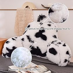 Holawakaka Standard Faux Fur Bed Rest Pillow with
