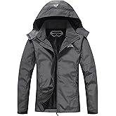 DECKTIN Women's Waterproof Rain Jacket Hooded Lightweight Rainoats Outdoor Hiking Jacket Travel Windbreaker