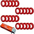 20Rolls of 100 Feet tie Tape and 1 Box of Staple (10000 PCS Staples) for Plant Tying Machine,Plant Tape for Climbing Plants,