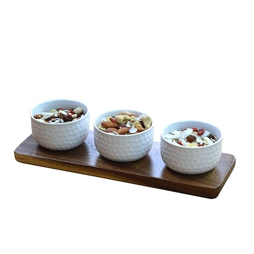 Occasion Lazy Susan Rotating or Revolving Dip Set Snack Bowl Serving