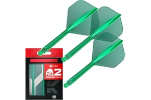 Target Darts K Flex Integrated Dart Flights And Shafts, No.2 | Pack Of 3 K-Flex - No2, Kflex All In One Moulded Dart Flight &