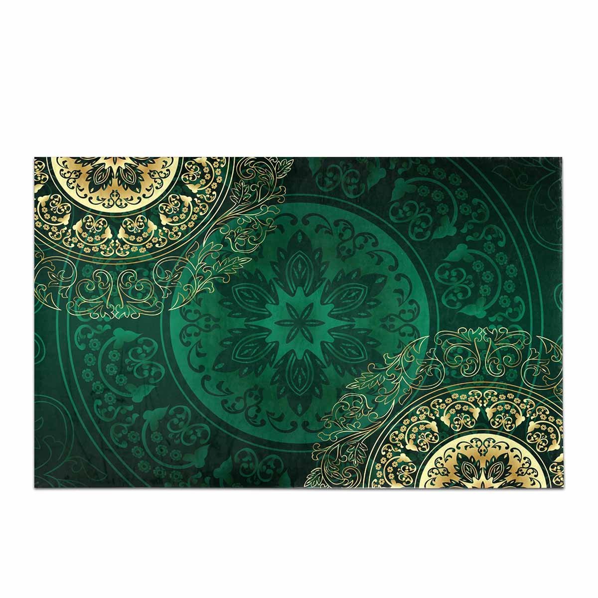 Amazon Com Interestprint Gold Green Mandala Floral Swirls