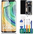 Original for Samsung Galaxy S9 Plus Screen for SM-G965U LCD for Samsung Galaxy S9 Plus LCD Screen Replacement for Galaxy S9 Plus Digitizer Touch Sceen Assembly Repair Parts with Frame