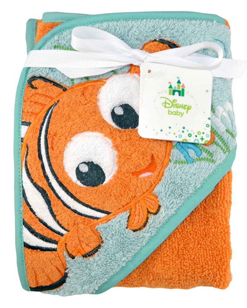 Disney Finding NEMO Baby Hooded Hoodie Bath Towel 26 in x 30 in Amazon