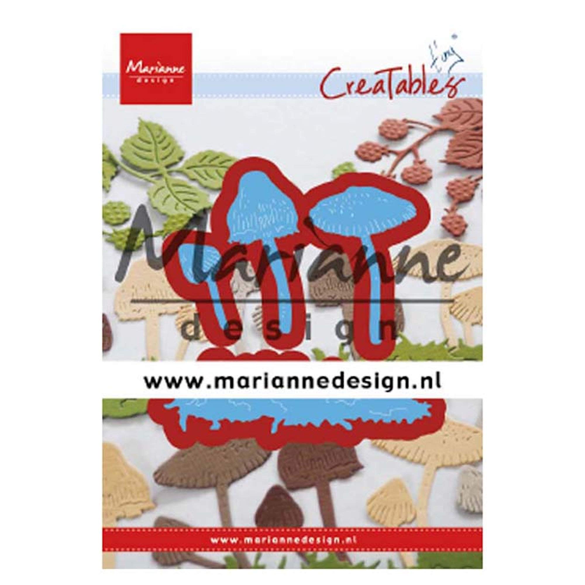 Marianne Design Creatables Mushroom Embossing Dies for Paper Craft Projects, Metal, Light Blue, Small