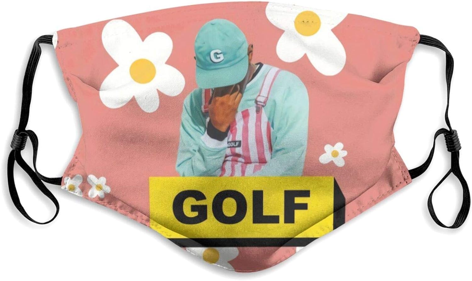 Tyler The Creator Washable and Reusable Fashion Masks, 3D Printed Masks (1 mask, 2 Filters