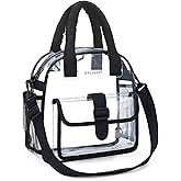 BAGSMART Clear Bag for Stadium Events 12 x 6 x12, Clear Crossbody Bag Tote Bag for Women for Travel, Festival
