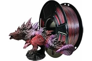 Stronghero3D PLA 3D Printer Filament 1.75mm,Galaxy Red,Black,Silk Purple,Net Weight 1kg Accuracy +/-0.05mm