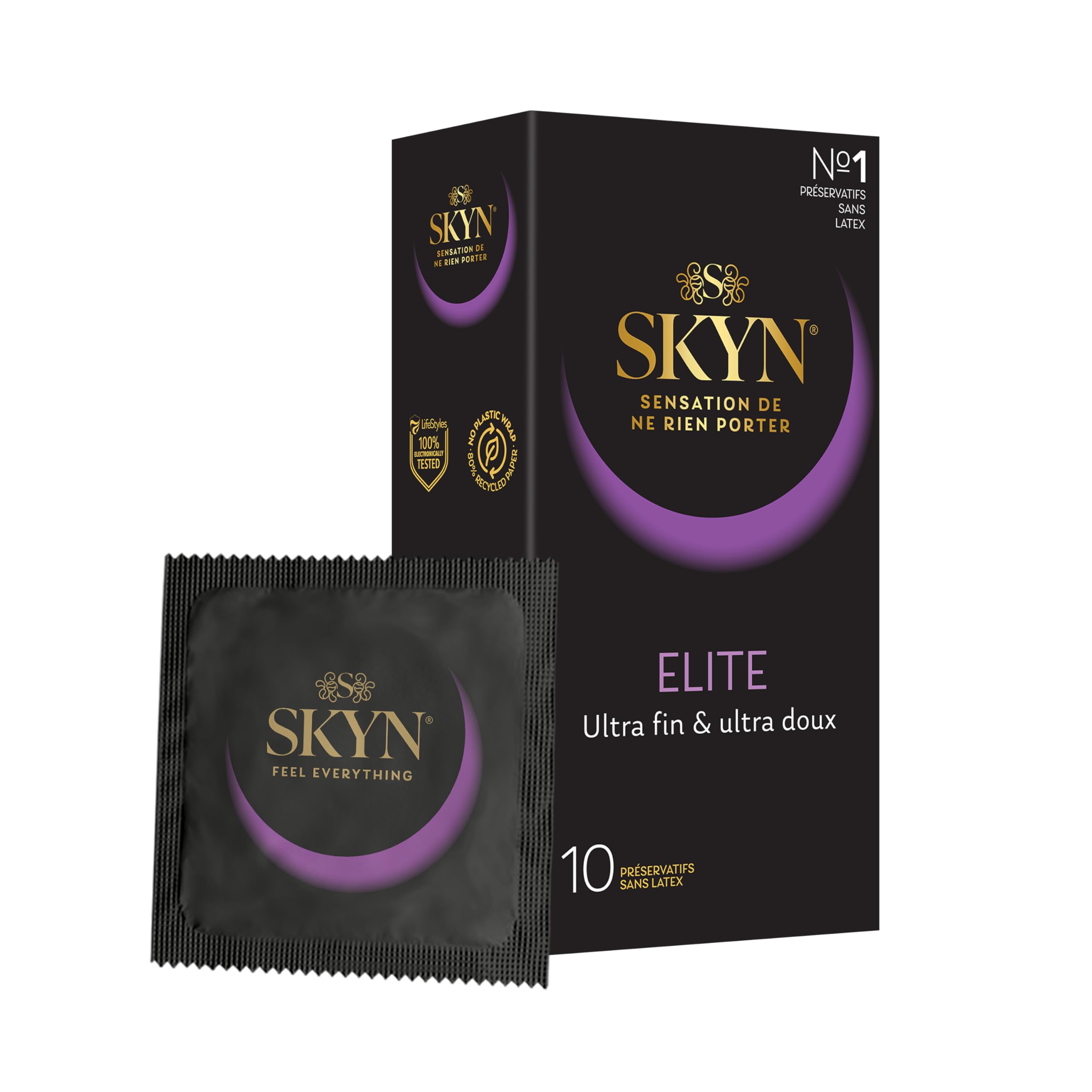 SKYN Manix Skyn Elite Ultra Thin and Soft Condoms, 10-Piece