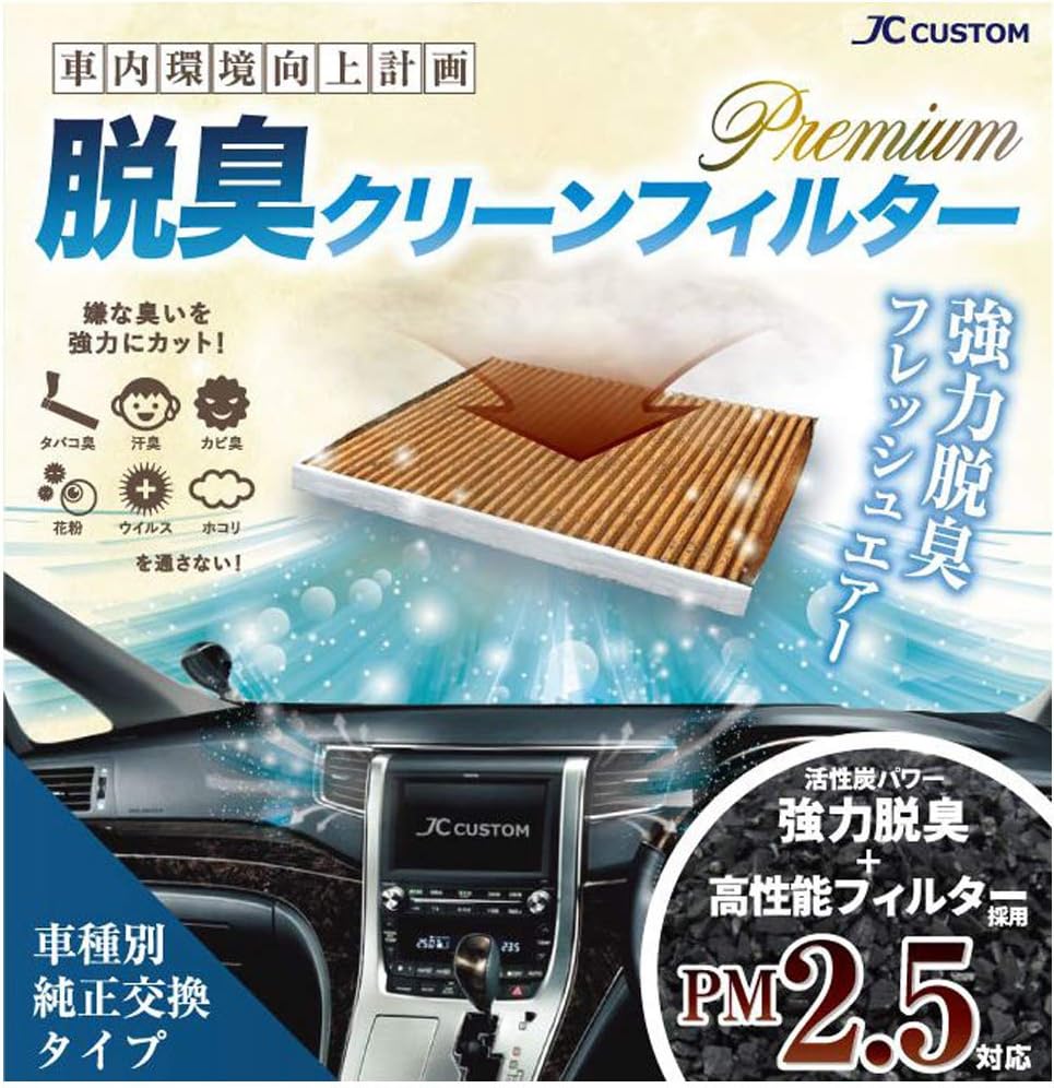 Amazon エアコンフィルター 高性能フィルター採用でpm2 5にも対応 脱臭クリーンフィルタープレミアム Jc 2979p 車種別 車両形式別 純正交換 ホンダ車用 ドライブ 前に 空気の衣替え エアコンフィルター 車 バイク