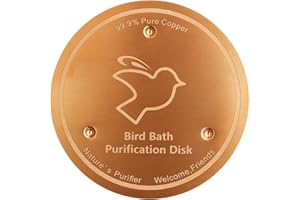 Bird Bath Copper Disk, Copper Bird Bath Purification Disk, 0.6mm Reinforced 99.99% Pure Copper Cleaning Disk for Physical Saf