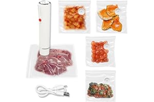Handheld Vacuum Sealer,Chef Preserve Compact Vacuum Sealer,Portable Mini Vacuum Sealer for Food Fresh & Save with 5PCS Vacuum