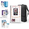 HP Sprocket Photo Booth Machine Instant Color Photo Printer (White) Gift Bundle + Zink Paper (110 Sheets) + Padded Carrying Case + Premium Screen Protector (2) + Decorative Sticker Frames (15)
