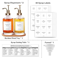 Syrup Dispenser, Coffee Syrup Dispenser for Coffee