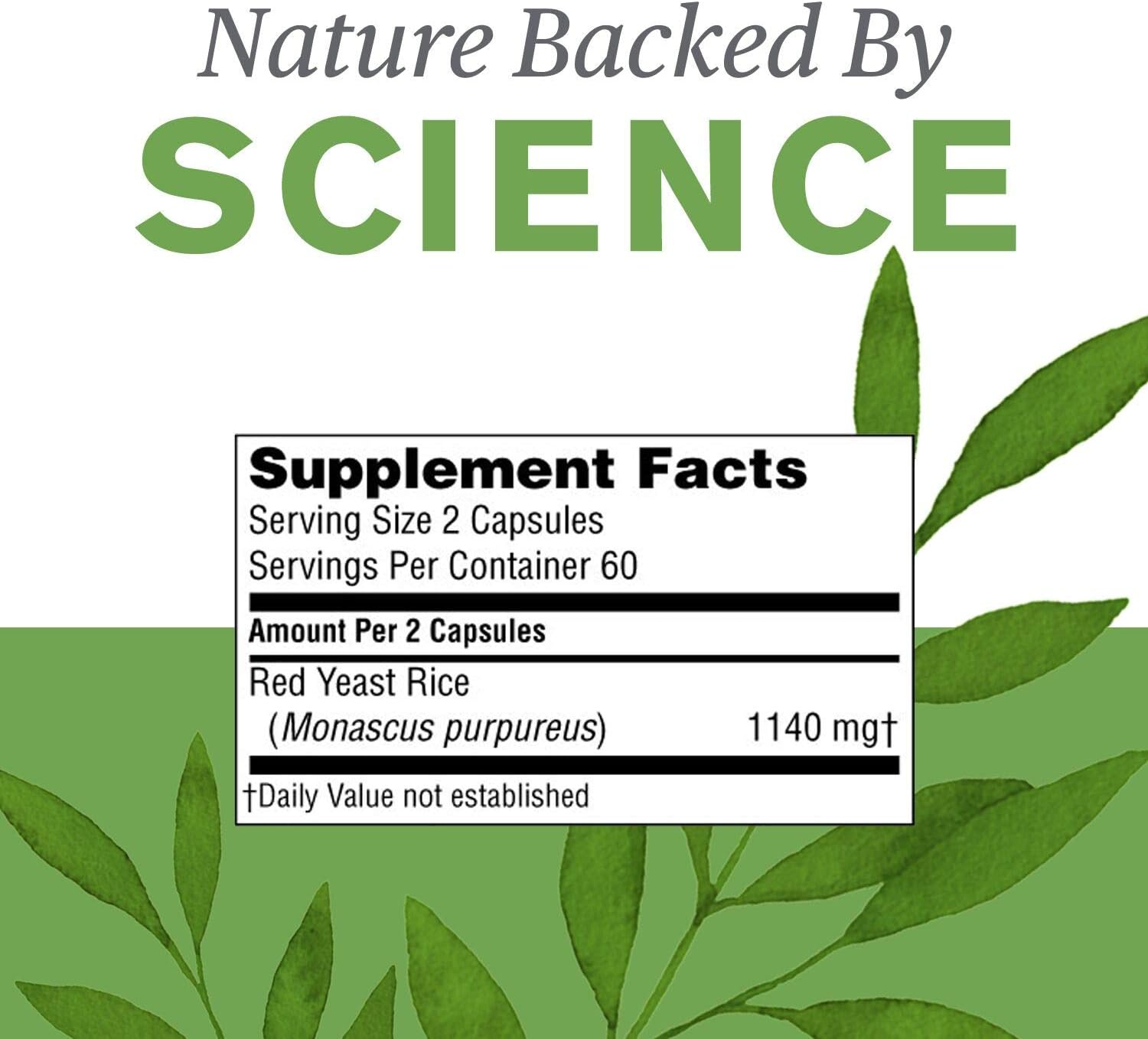 Nature's Sunshine Red Yeast Rice 120 Capsules: Health & Personal Care