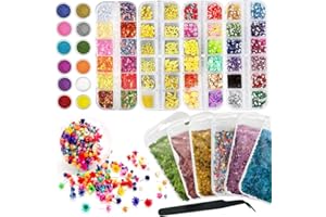 CellLuck UV Resin Decoration Accessories for Resin Molds, Jewelry Making Supplies with Glitters Flakes, Sequins and Dried Flowers for Resin Art, Handicrafts,etc