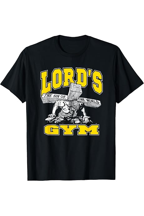 Amazon.com: Lords Gym Jesus Vintage 90s Bench Press The Sin Of The 