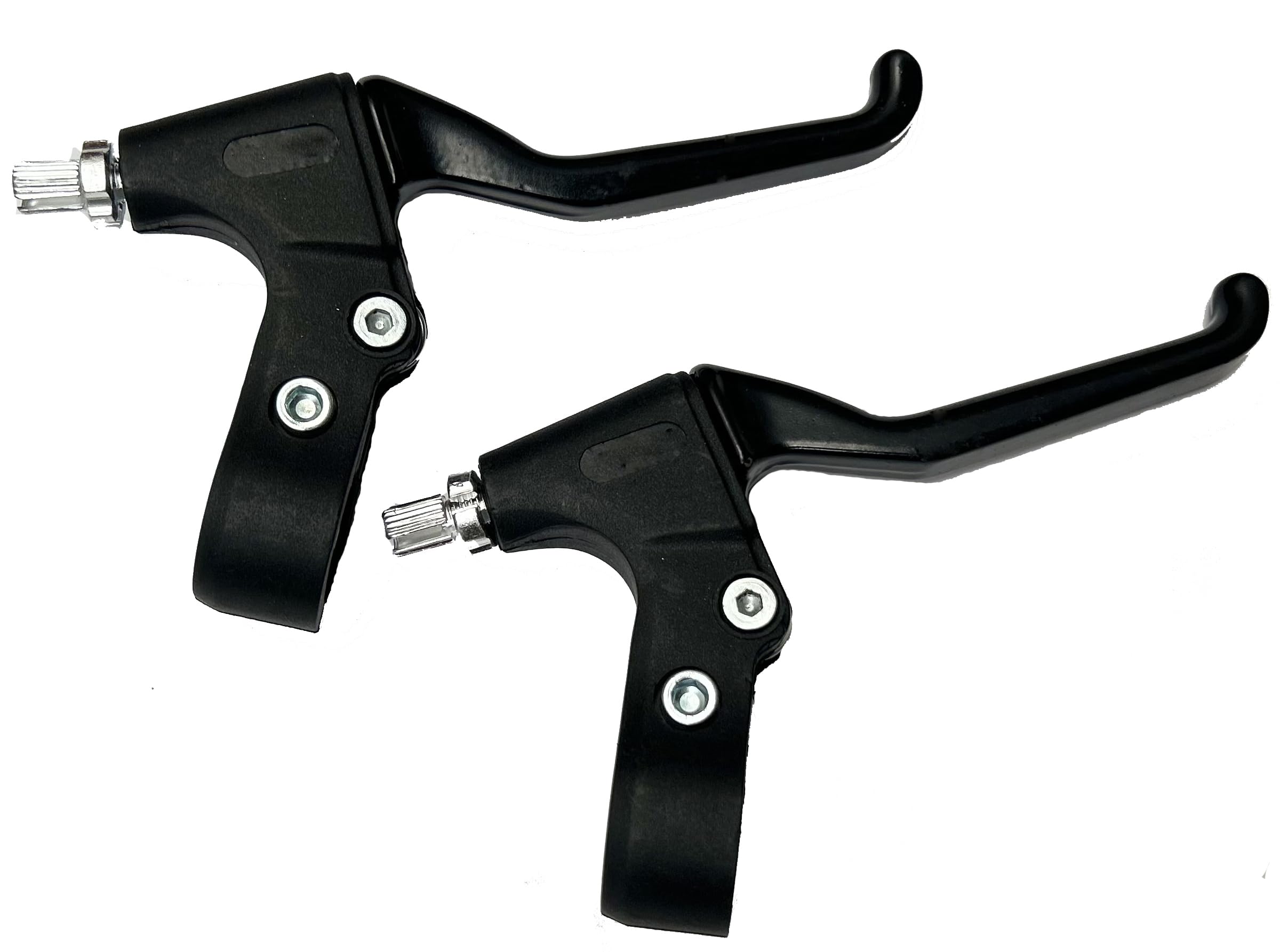 2 x Bike Bicycle Brake Levers | Bike Handle Brake Lever 2.2cm Diameter for Most Bicycles MTB Road Bikes & BMX | Black Aluminium Alloy