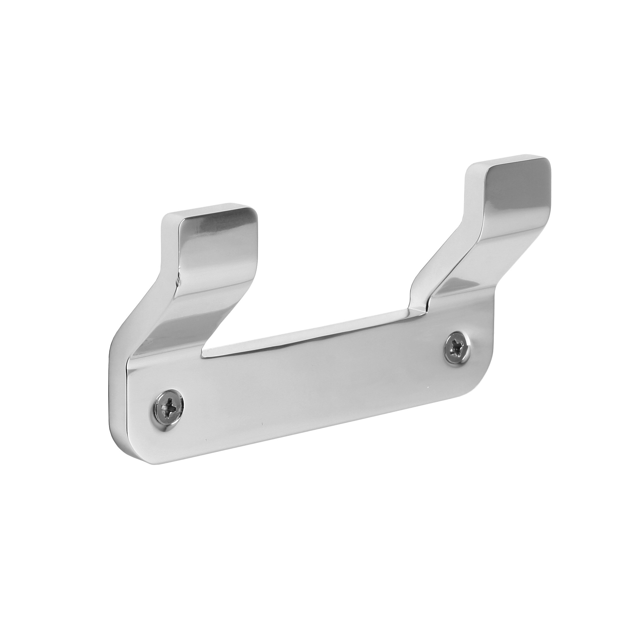 TATAY Double Hook Collection Flat, Made of Aluminum, Color Silver. Measurements 10x2.2x5.3 cm