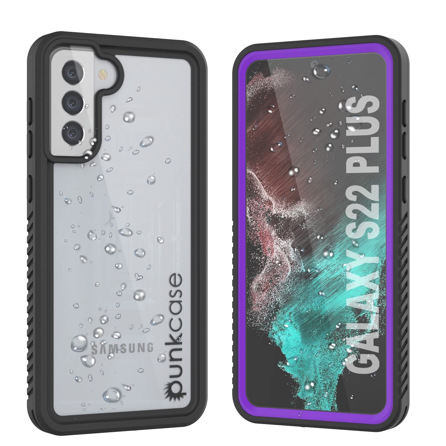 Punkcase Galaxy S22 Plus Waterproof Case [Extreme Series] [Slim Fit] [IP68 Certified] [Shockproof] [Dirtproof] [Snowproof] Armor Cover for Galaxy S22 Plus 5G (6.6") (2022) [Purple]