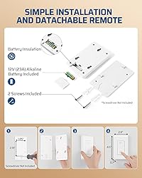 DEWENWILS Wireless Remote Wall Switch and