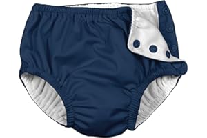 I PLAY. i Play Unisex Swim Diaper Navy Solid-12 Months