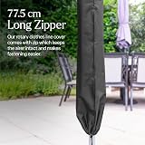 WINSOME Waterproof Rotary Washing Line Cover with Zip - Black view 7