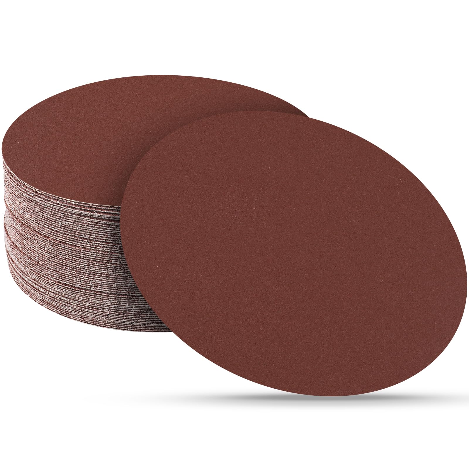 Sruhrak 30 Pcs 180mm Sanding Discs 400 Grit, 7 In Round Sandpaper Hook and Loop Sanding Pads for Drywall Sander