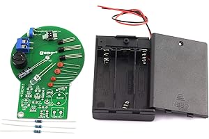 DGZZI 1Set Soldering Practice Kit, DC 3~5V Metal Detector Module DIY Electronic Part, Produces Sound and Light After Detecting Metal
