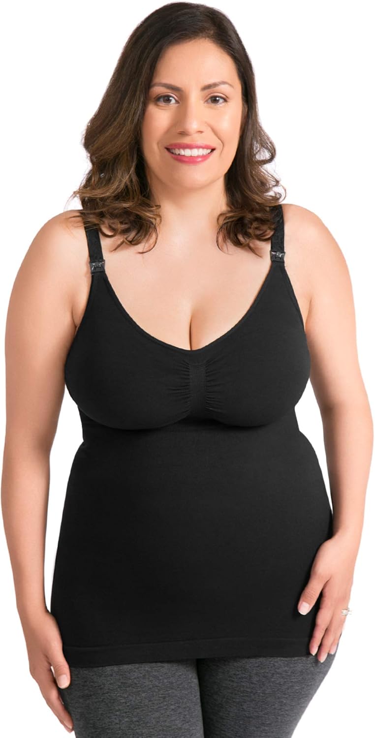 nursing tank with built in bra