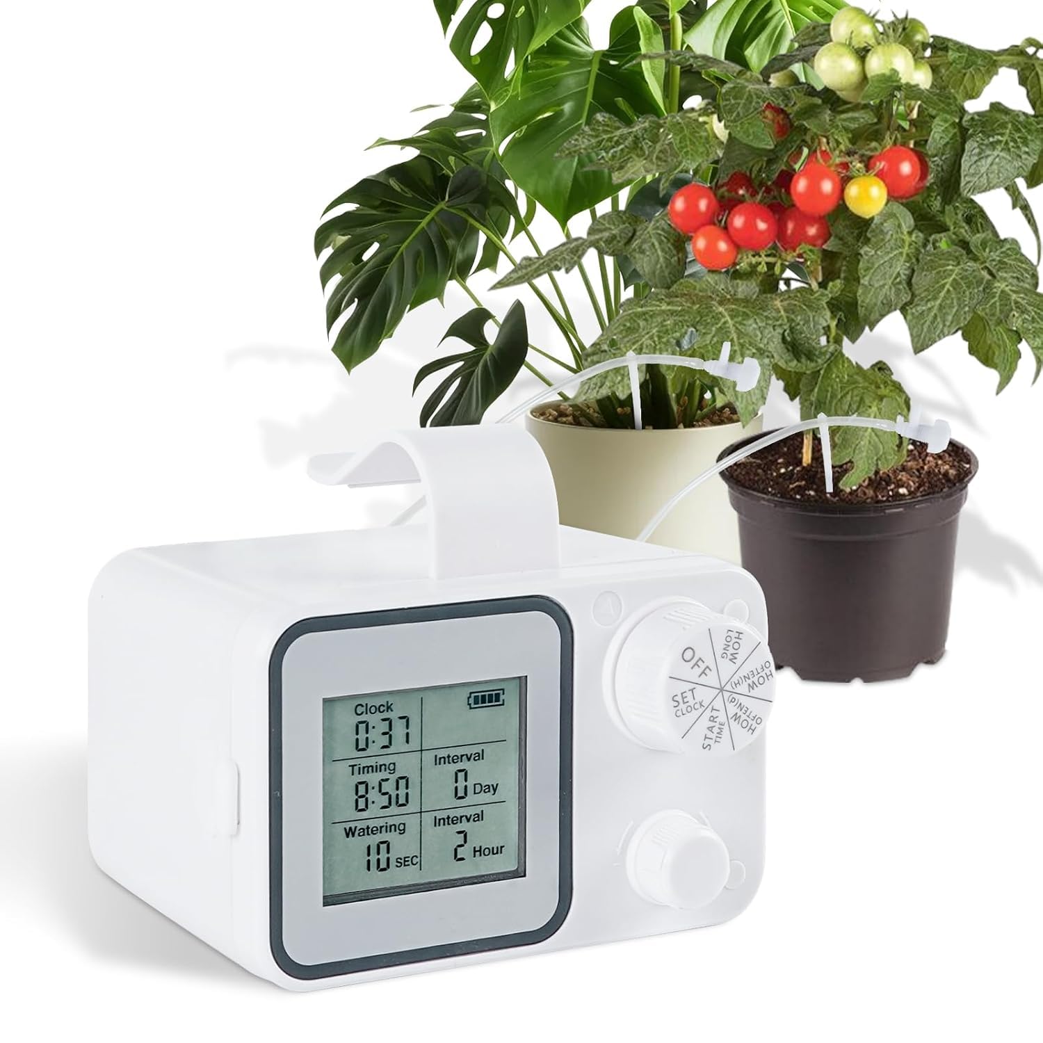Photo 1 of [2025 Upgraded] Automatic Drip Irrigation Kit with 20 Self Watering Planter Insert, Automatic Plant Waterer Indoor with Digital Programmable Water Timer?Intelligent Timing Watering System?