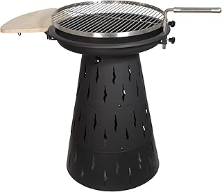 FireKING Feuerschale Feuerkorb Volkano 3 in 1 TÜV geprüft mit Grillfunktion Ø 58cm